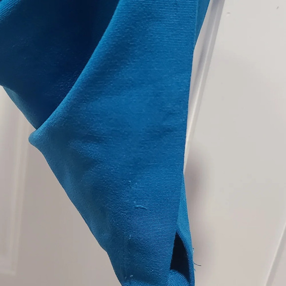 Nike Women's Vintage Dri-Fit Straight Leg Yoga Pants Small Turquoise Light Flaws - Picture 10 of 11